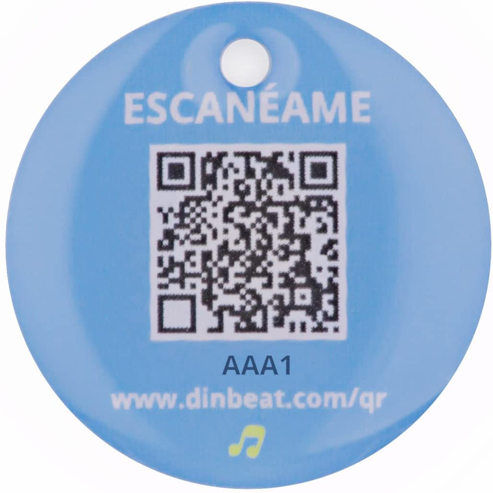 Identificación Mascota Dinbeat DBQRC09 QR Placa Help