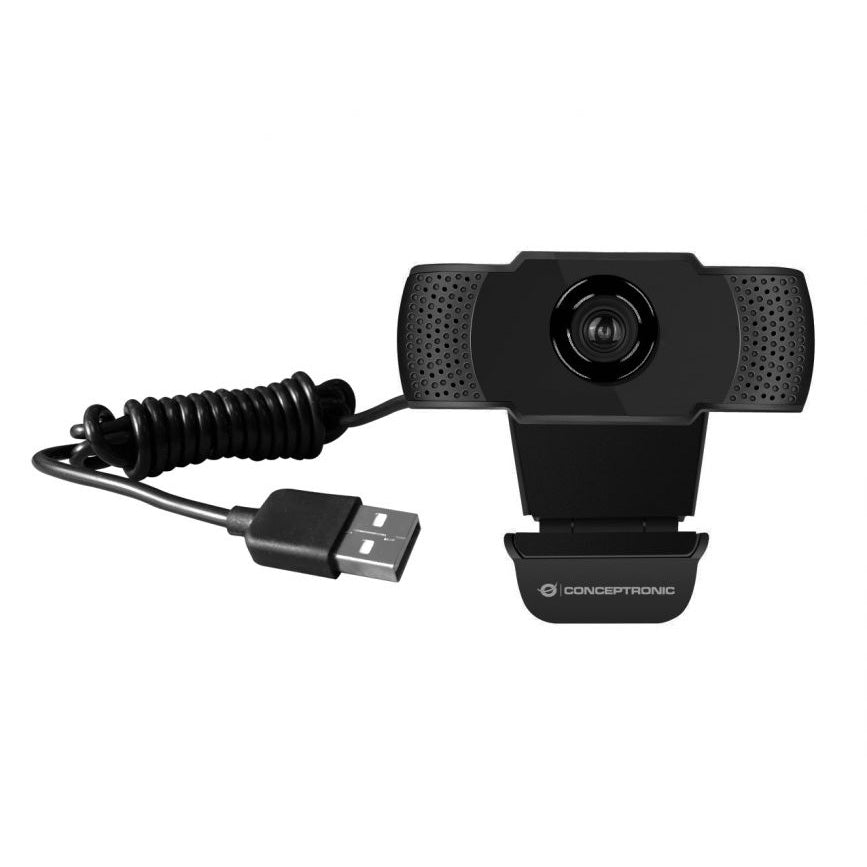 Webcam Conceptronic AMDIS01B USB 30FPS 90º con micrófono integrado