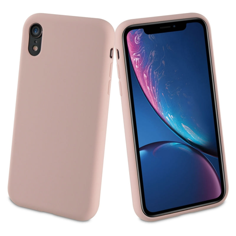 Carcasa Muvit para Apple iPhone XR Liquid Edition pink sand.