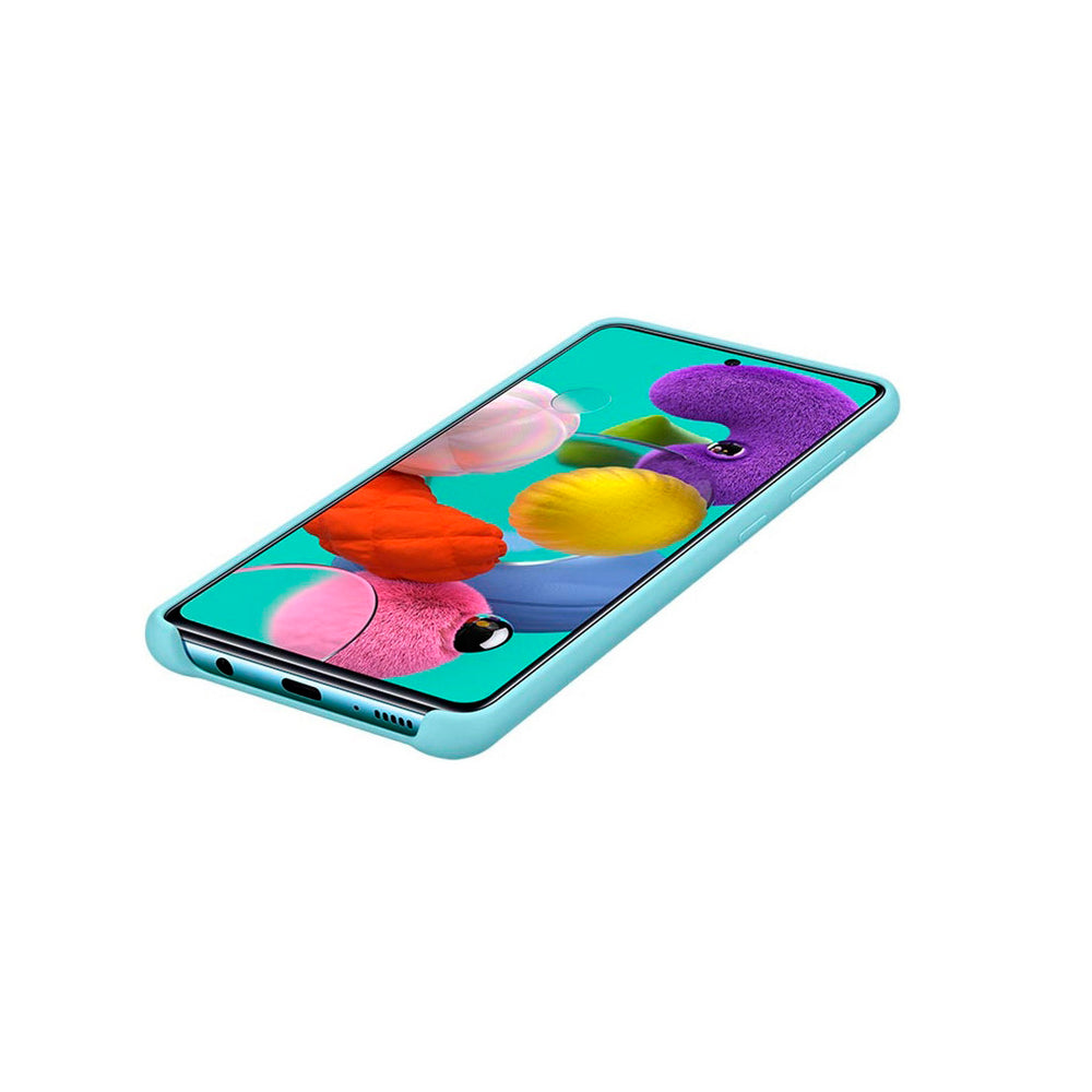 Funda original Samsung de silicona para Samsung Galaxy A51 Azul