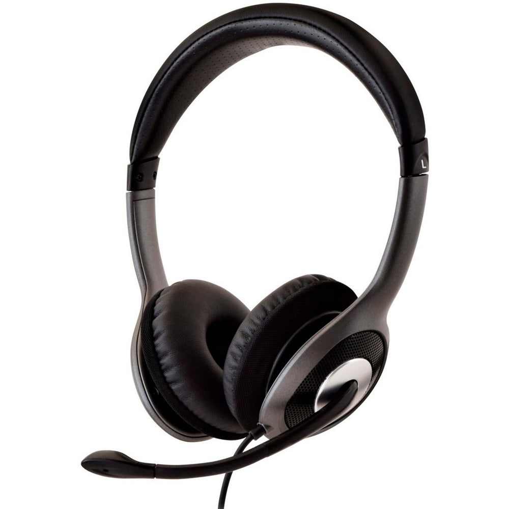 Auriculares V7 Diadema HU521-2EP USB Negro/Plata
