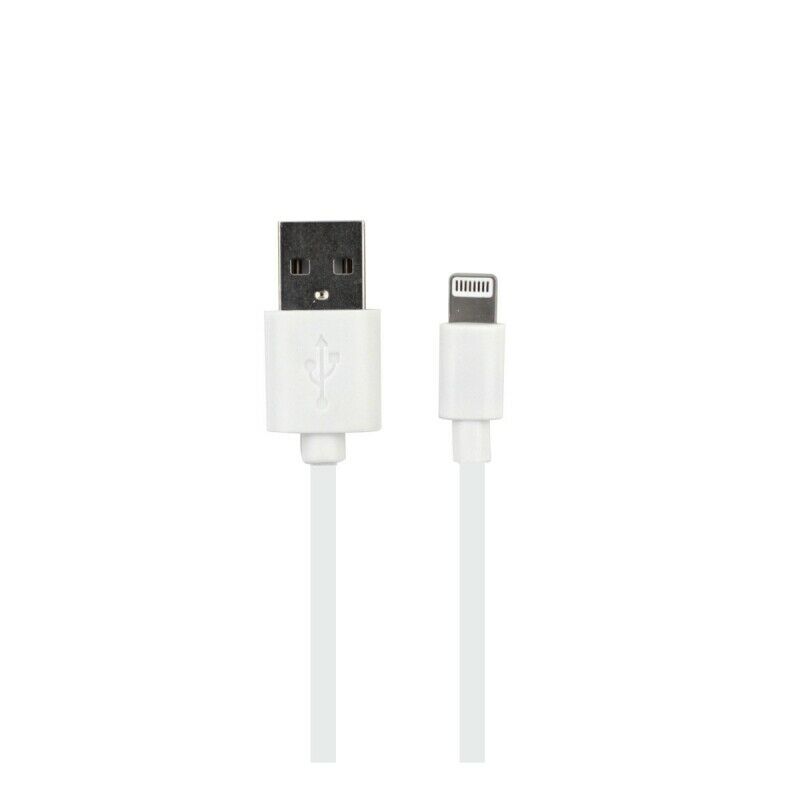 Cable Myway USB-Apple 2.1A 1m blanco.