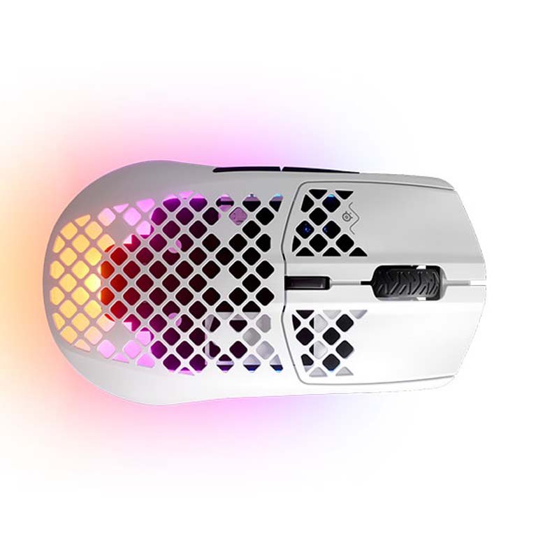 Raton Steelseries Aerox 3 Wireless Blanco Usado **No funciona en modo Wireless**