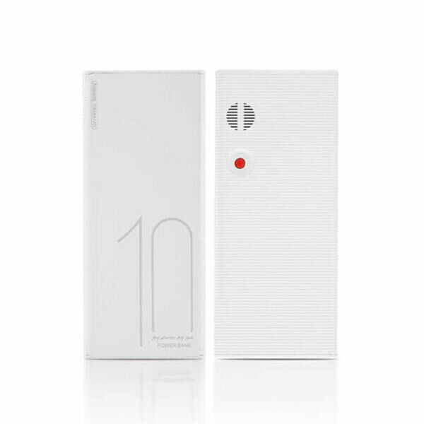 Power Bank Remax 10000mAh 1 puerto de carga Micro USB + 1 puerto USB Blanco