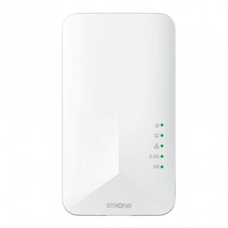 2 Adaptadores Strong Powerline 1000 Mbit/s Ethernet Wifi Blanco