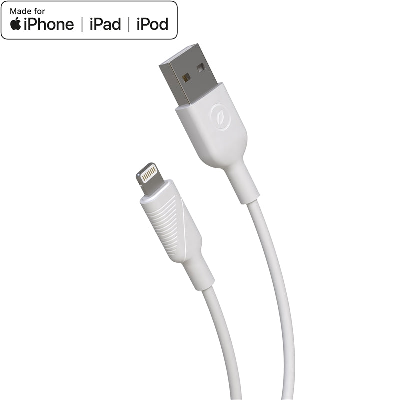 Cable Muvit for change USB a Apple MFI 2,4A 3m blanco (NUEVO)