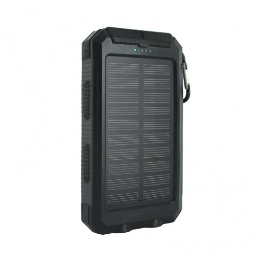 Power Bank Solar Muvit 10000mAh USB 2 puertos 2A + 2A USB-MicroUSB negro Usado