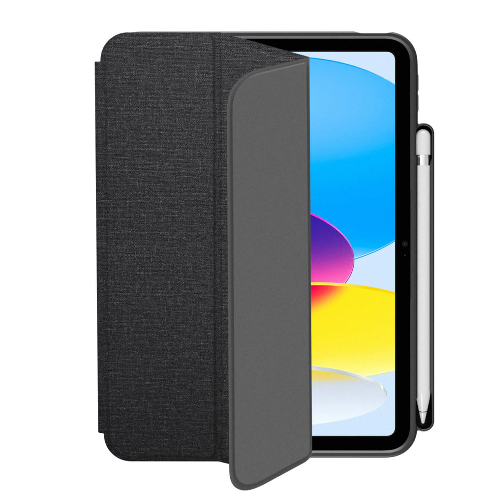 Funda QDOS Folio Muse para iPad Air 10.9″ color Gris transparente