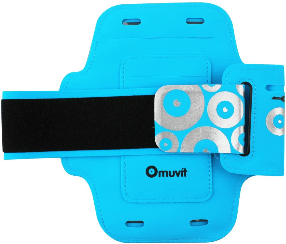 Muvit MUARM0030 Brazalete Universal y Bolsa Deporte Unisex Adulto Azul