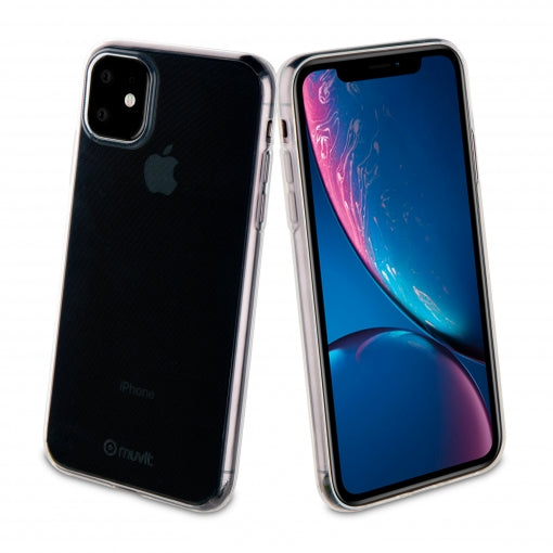 Funda Muvit Cristal Soft Apple iPhone 11 ultra fina transparente