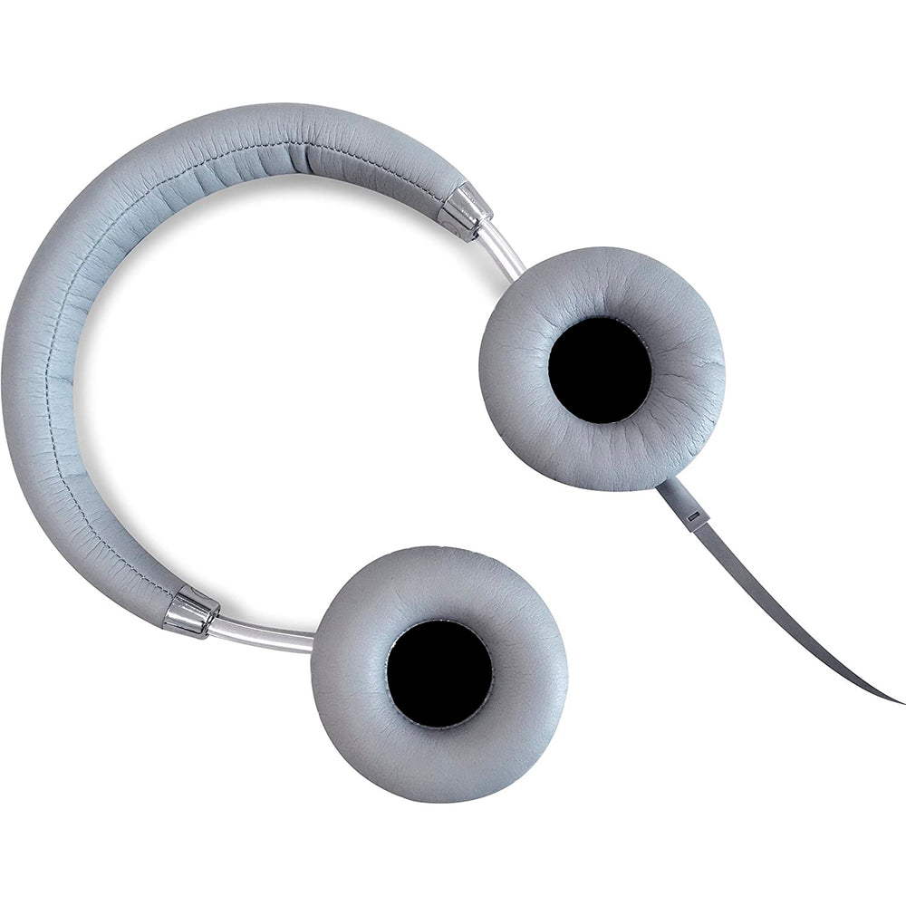 Cascos estéreo Puro PUCE006 con micrófono y On/Off color gris