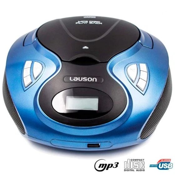 Reproductor CD Lauson CP636 – Boombox con USB y Radio Azul