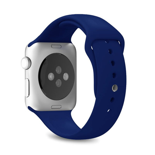 Correa para Apple Watch Puro silicona 42-44mm azul oscuro