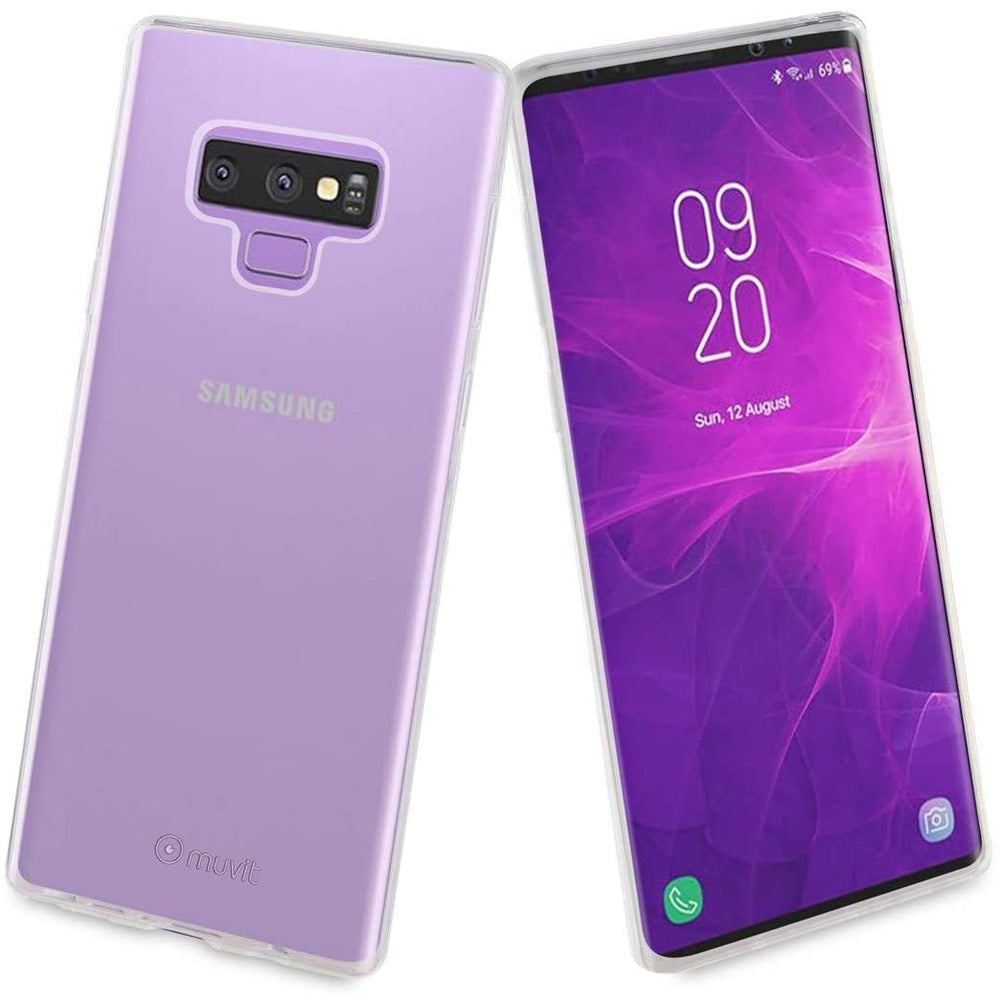Pack Muvit Samsung Galaxy Note 9 Cristal Soft transparente+protector pantalla.