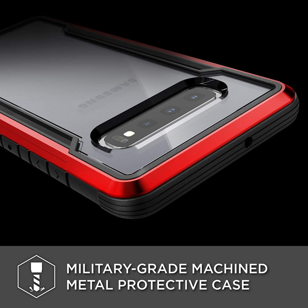 Carcasa X-Doria Defense Shield para Samsung Galaxy S10 roja.