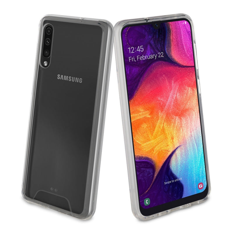 Funda Muvit Tiger Space para Samsung Galaxy A50 shockproof 1,2m transparente.