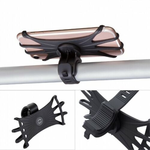 Soporte Bicicleta Universal Muvit a Manillar hasta 6» Negro.