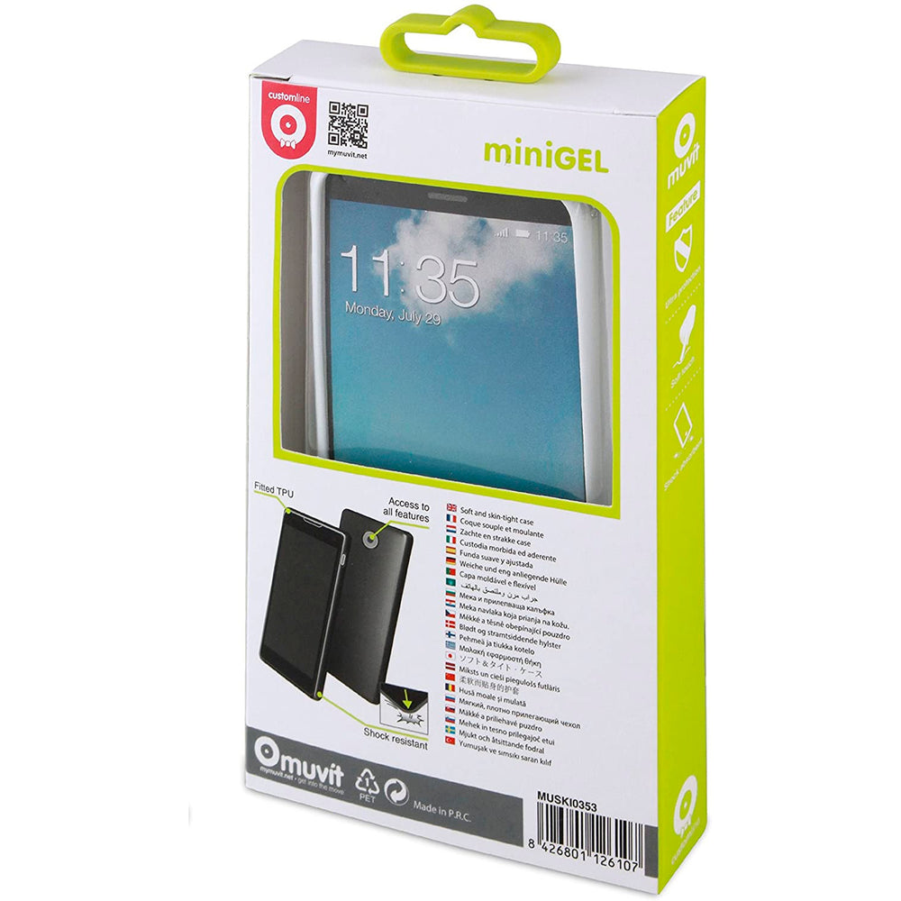 Funda Muvit minigel fina para Apple iPhone 6 blanca.
