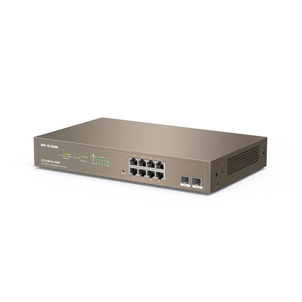 Switch 10 Puertos Ip-Com 8 Puertos Gigabit Ethernet Usado **Sin emb.original**