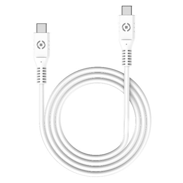 Cable Celly USBCUSBC USB-C a USB-C 1 metro 60W blanco