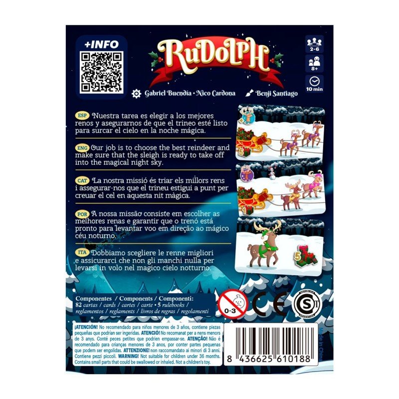 Juego de cartas Rudolph