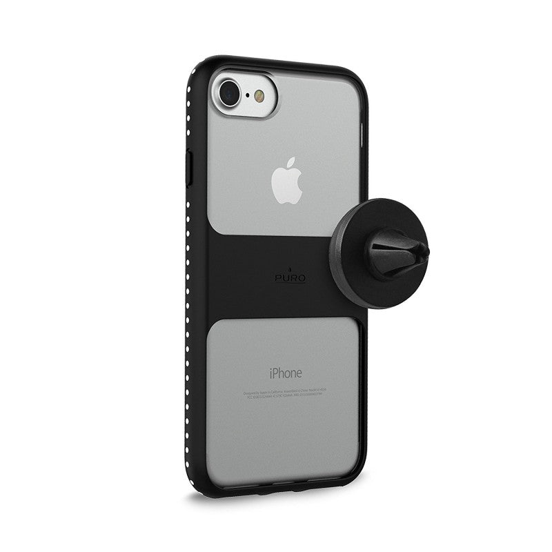 Funda Puro Impact Pro para Apple iPhone 6/6S/7/8 transparente/negro