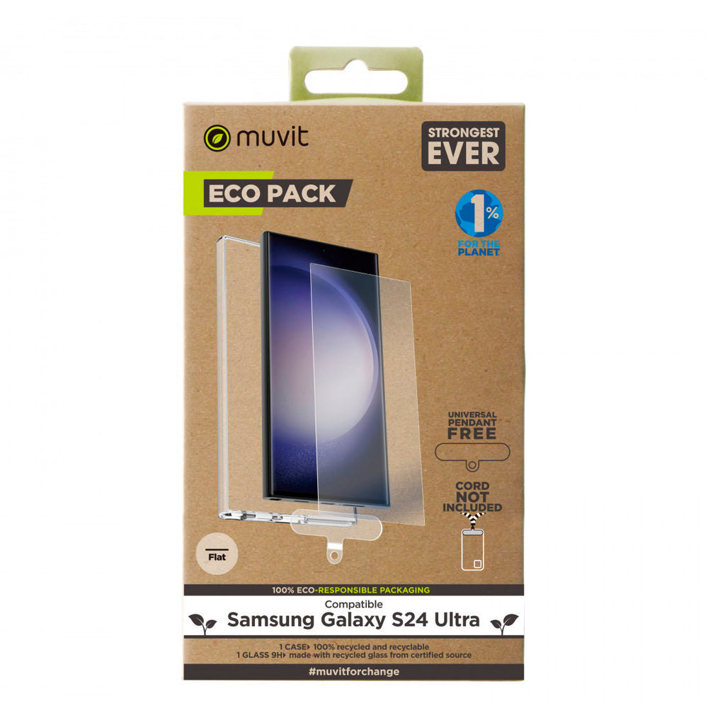 Muvit for change funda Samsung Galaxy S24 Ultra + protector de pantalla
