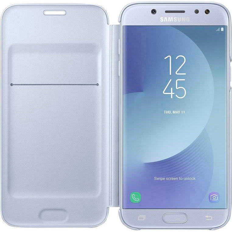 Funda original Samsung Wallet Cover para Samsung Galaxy J5 2017 Billetera Azul