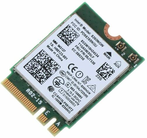 Tarjeta wireless interna Lenovo Intel 8620NGW – 00JT532.