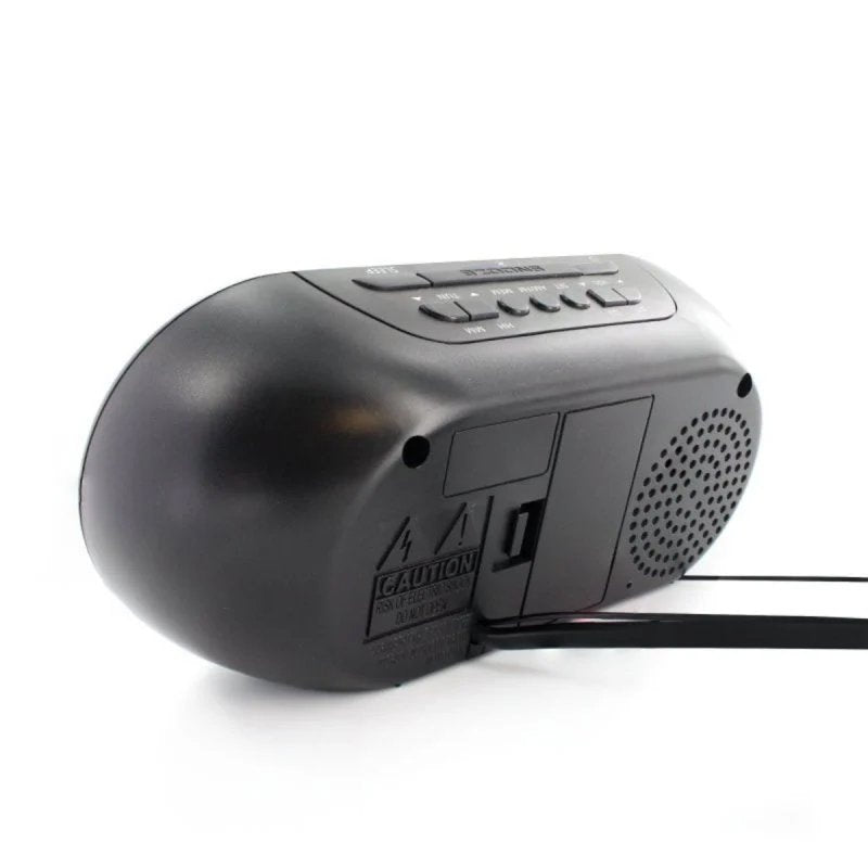 Reloj despertador digital Metronic 477037 Negro Espejo Doble Alarma FM LED
