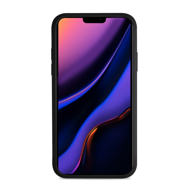 Funda Puro silicona con microfibra para Apple iPhone 11 Pro Max icon negra
