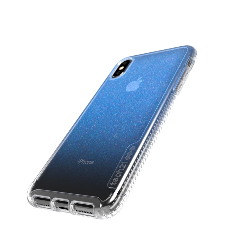 Funda Tech21 Pure Shimmer para Apple iPhone Xs Max Azul