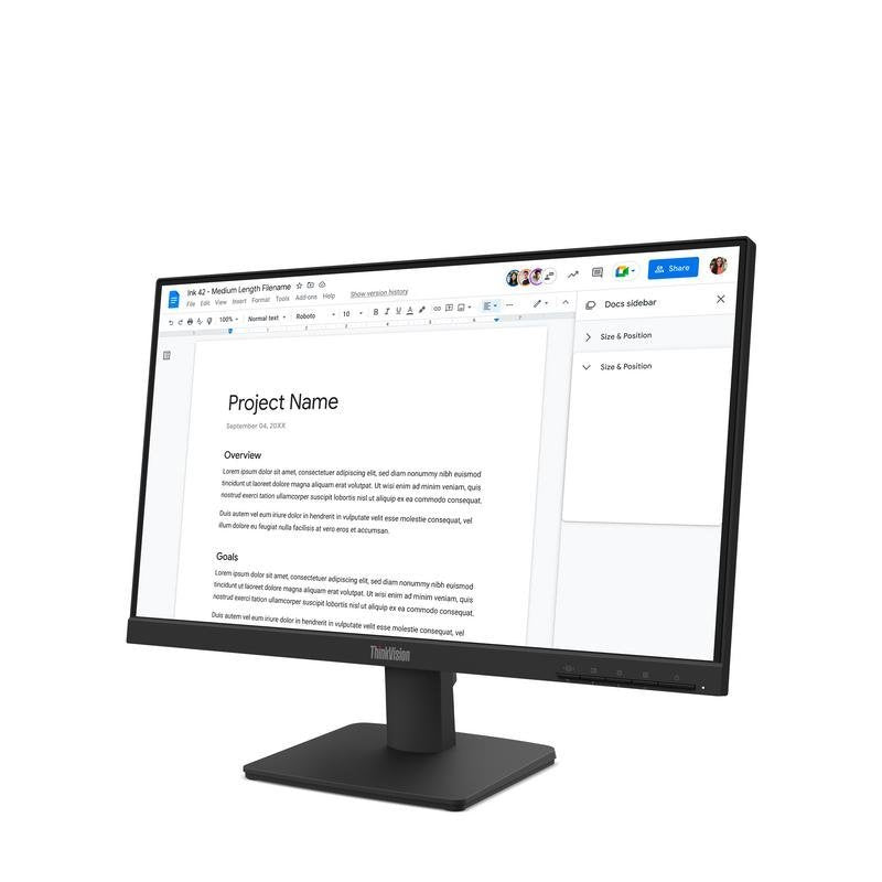 Monitor Lenovo ThinkVision S22-4e 21.5″ FullHD 100Hz IPS 4ms Usado