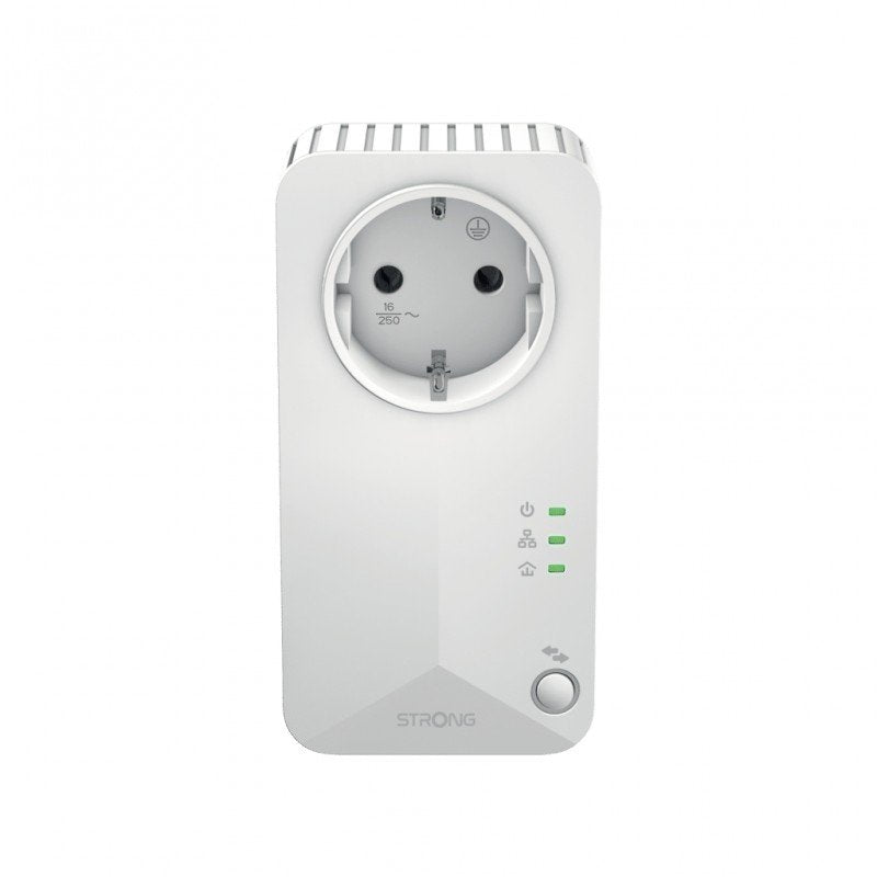 2 Adaptadores Strong Powerline 600 Duo 600 Mbit/s Ethernet Blanco Usados *