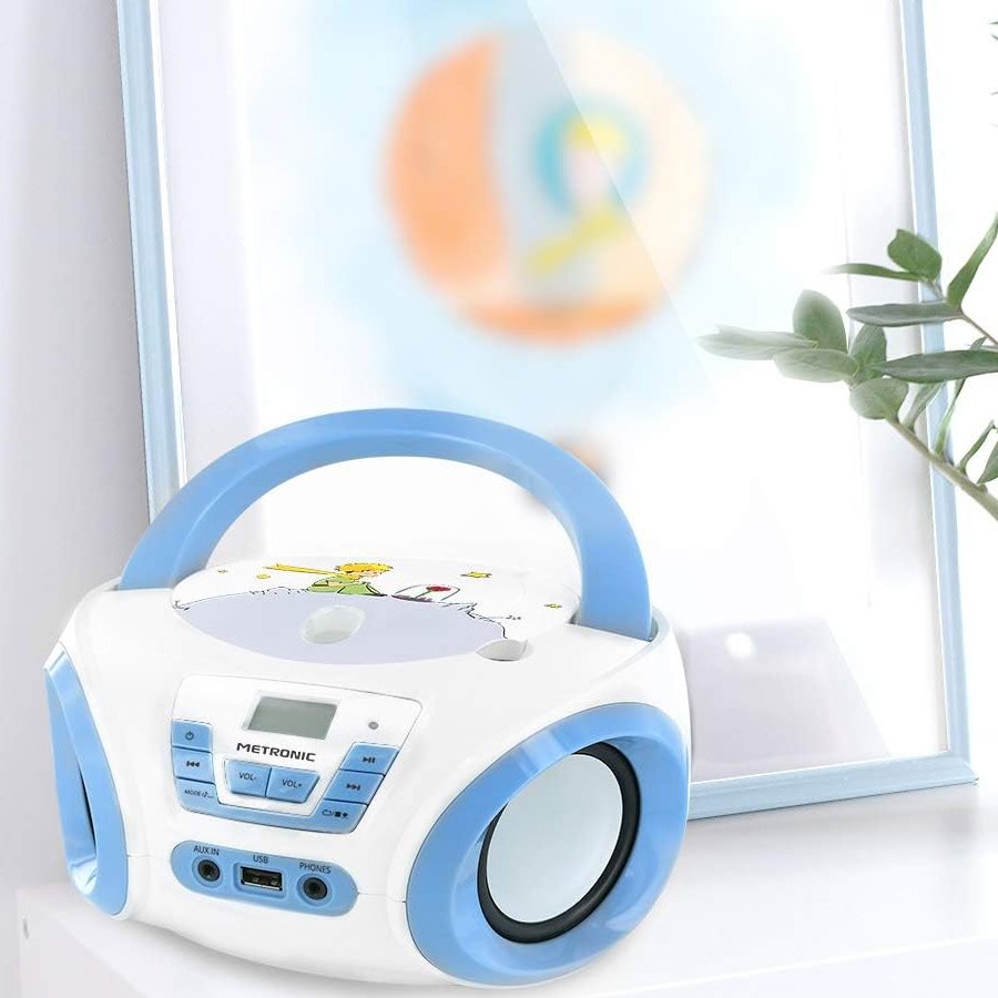Radio CD Metronic El Principito Reproductor CD portátil toma USB para MP3 Usado