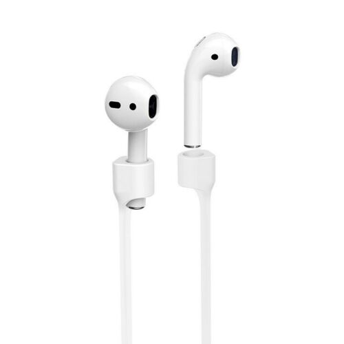 Correa de Silicona Puro para Air pods color blanco.