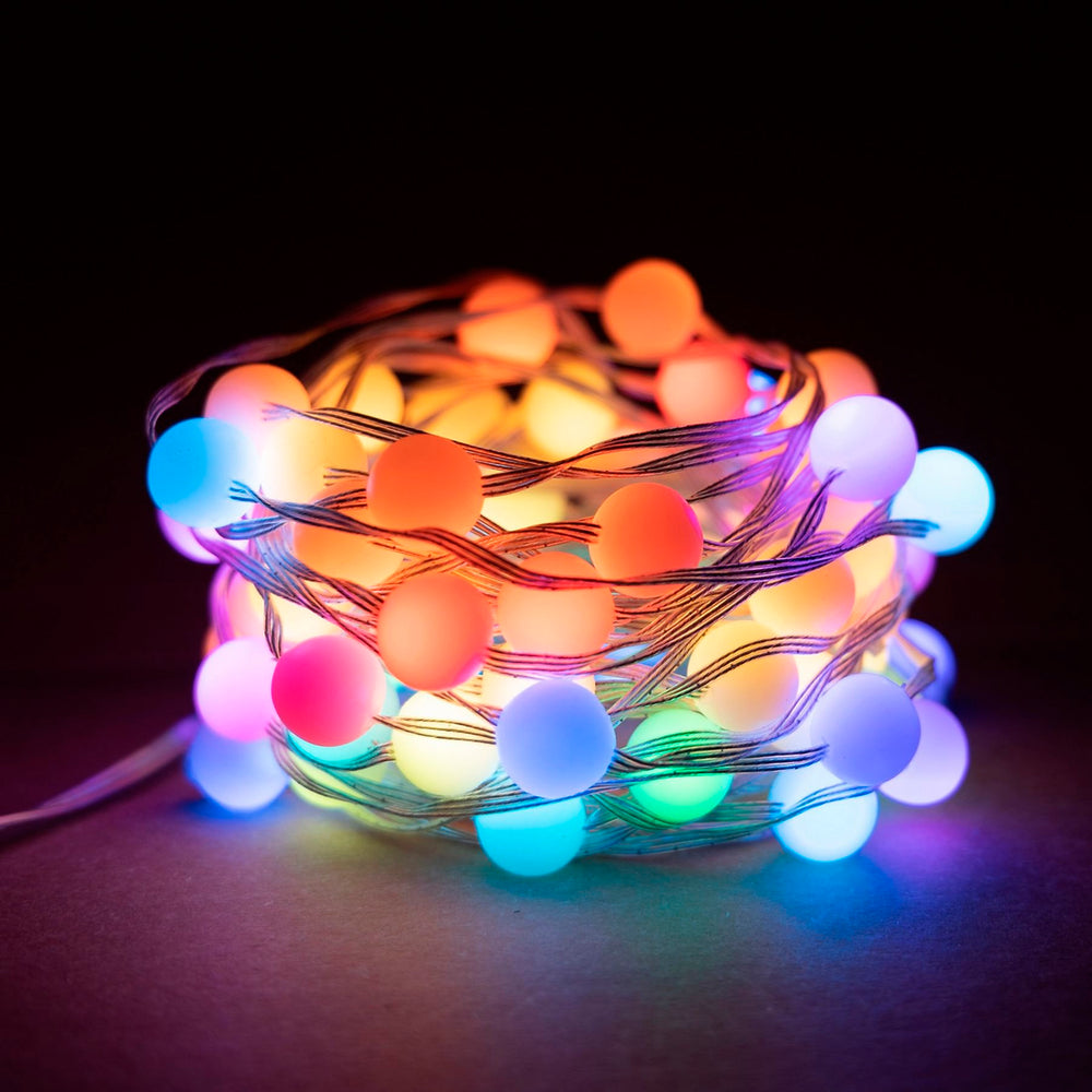 Muvit iO Guirnalda Outdoor WiFi Dreamcolor Mini Globo RGB 10m Usada