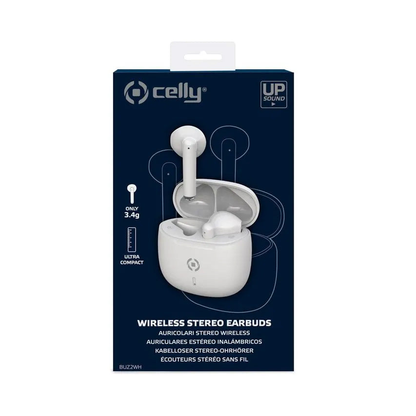 Auriculares Celly BUZ2 Bluetooth TWS Blancos