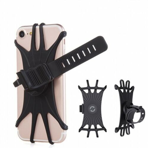 Soporte Bicicleta Universal Muvit a Manillar hasta 6» Negro.