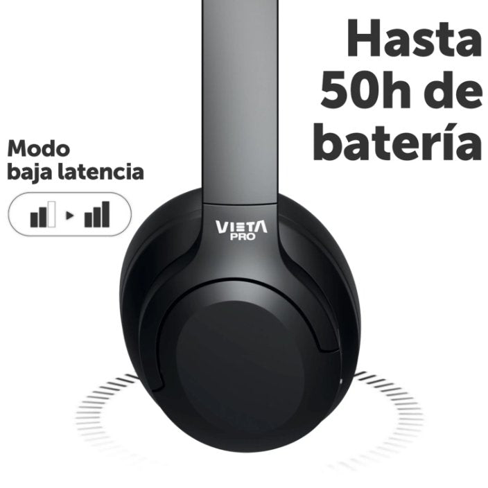 Auriculares inalámbricos Vieta Pro Motion VHP-BT125BK Bluetooth negro Usado