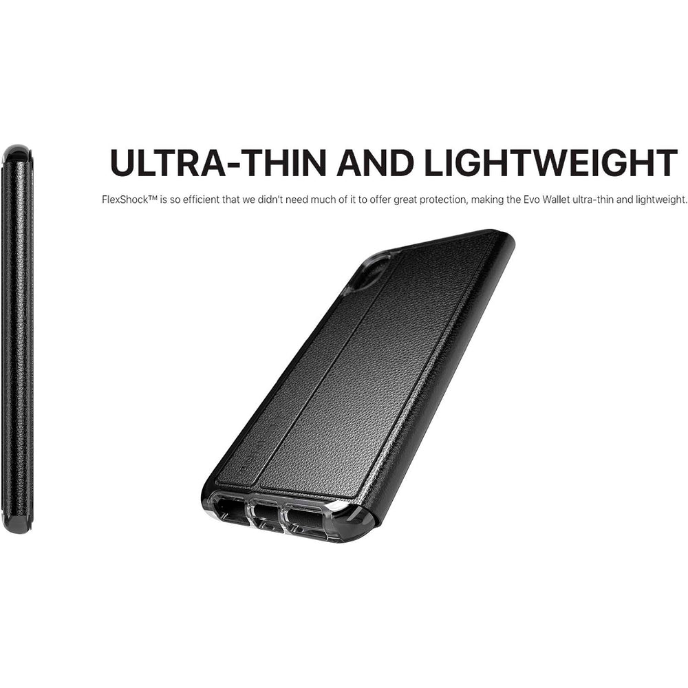 Funda Protectora Tech21 Evo Wallet con tarjetero para Apple iPhone XS MAX negro