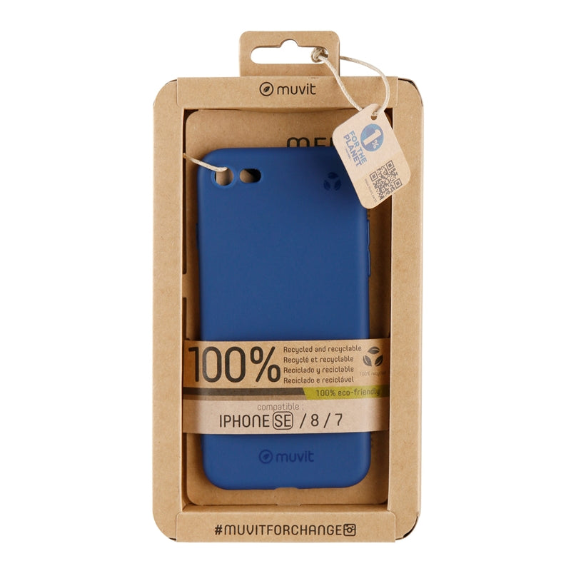 Funda Muvit for Change para Apple iPhone 7/8/SE recycletek azul eclipse