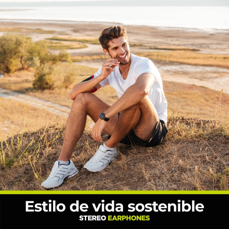 Auriculares estéreo Muvit for Change E57 3.5mm Blanco
