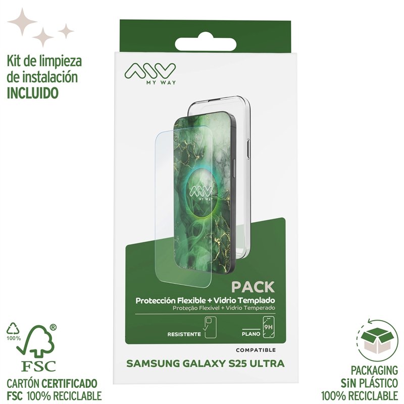 Funda Myway compatible para Samsung Galaxy A25 Ultra + protector pantalla vidrio