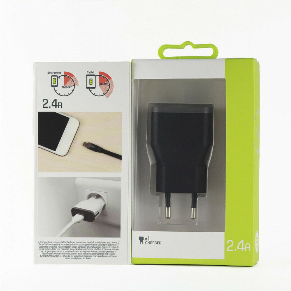 Transformador Muvit USB 2.4A color negro