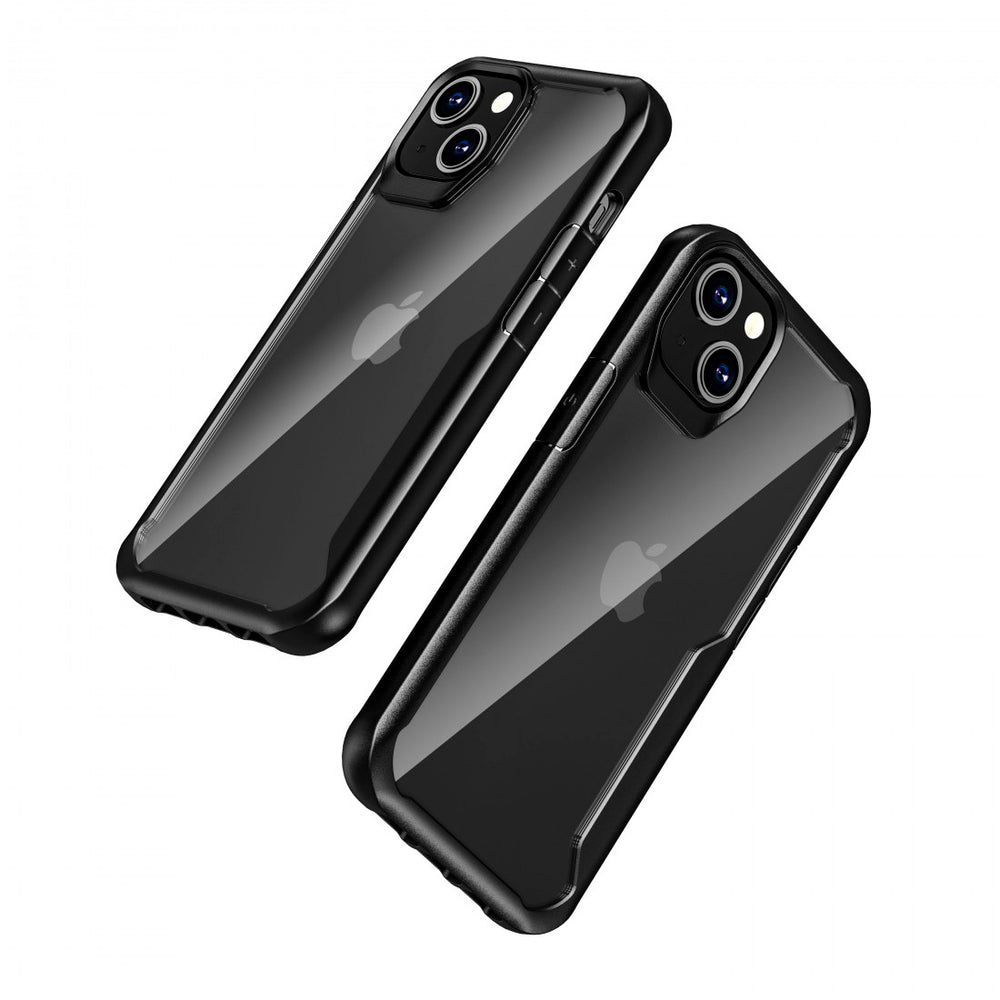 Funda Muvit for Change Shockproof 2m para Apple iPhone 13 transparente/negra