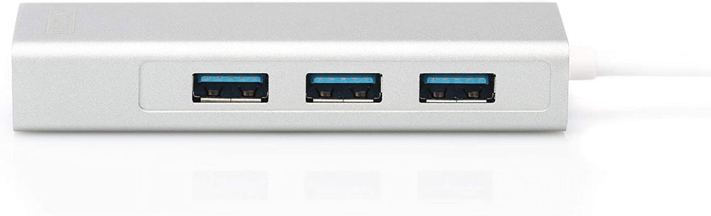 Concentrador HUB DIGITUS DA-70255 USB 3.0 Tipo C con Gigabit Ethernet.