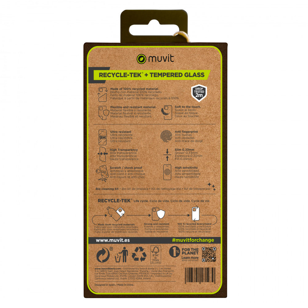 Funda Muvit for Change Shockproof 2m para Apple iPhone 15 Pro MAX + Protector