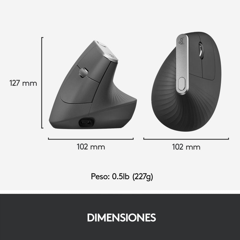 Logitech MX Vertical Ratón Ergonómico Avanzado