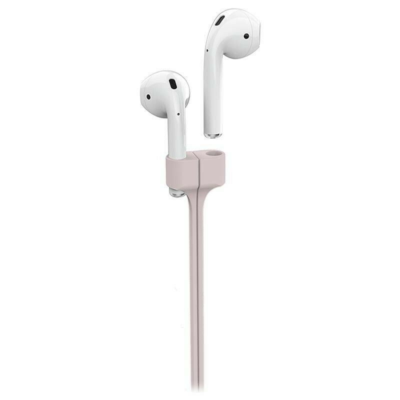 Correa de Silicona Puro para Air pods color rosa.